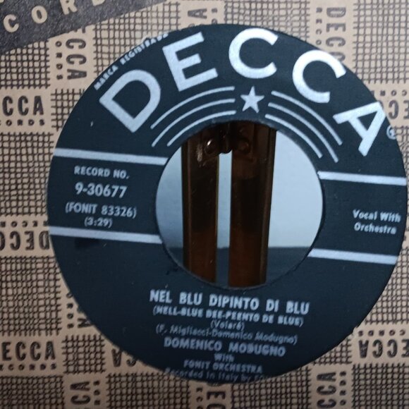 Domenico Modugno - Nel Blue Dipinto Di Blu - Martiti In Citta - Circa 1958 - Picture 2 of 3